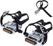 NEWSTY Bike Pedals with Clips and S