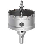 uptodateproducts 65mm TCT Hole Saw, 2-9/16” Cutting Diameter Tungsten Carbide Tipped Hole Cutter Opener, for Stainless Steel Metal Plate Aluminum