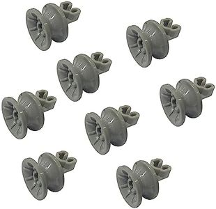 D.I.Accessa Dishwasher Wheels Rack Roller(Pack of Eight)-Dishwasher Middle Rack Track Wheels,Replacement for Samsung Dishwasher Modle DW80R2031 Series Wheels Similar with 4581DD3002A