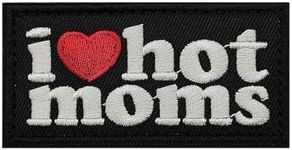 I Love Hot Moms Patch, Morale Patch, Meme Patch, Moral Patches, Military Patch, Hook and Loop, Embroidered Patches for Tactical Backpack, Murph, Vests, Jackets, Jeans, Hats, Helmets