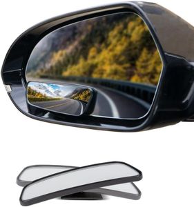True Line Automotive 2 Pack Blind Spot Car Mirror - Rectangular Car Blind Spot Mirror with Adjustable 360° View - Car Mirror Blindspot Mirror, Universal Fit, Wide Angle, Blindspot Mirror for Car