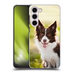 Head Case Designs Brown Border Collie In Summer Popular Dog Breeds Hard Back Case Compatible With Samsung Galaxy S23+ 5G