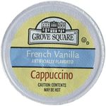 Grove Square Cappuccino Pods, French Vanilla, Single Serve, 50 Count (Pack of 1) - Packaging May Vary