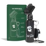 Caddy Splash Golf Water Brush - Retractable Brush with Nylon-Bristles Head - Wide Cleaning Coverage - Anti-Leak Reservoir Tube - Squeeze Bottle for Easy Cleaning - 7.5 Inches, Holds 4 Ounces of Water