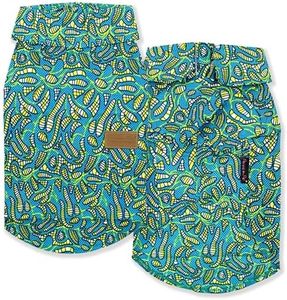 Parisian Pet Dog Shirt - Tribal Camp Dog Beach Outfit - 100% Cotton Dog Summer Clothes - Stylish Dog Costume - Breathable and Cool Pet Clothing - Machine Washable Dog Shirts for Small Dogs - S