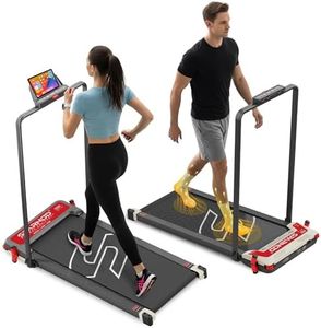Sparnod Fitness STH-3007 3-in-1 Double-Sided Walking Pad Treadmill for Home Use with Acupressure Massage Pad, 5-Speed Modes, LED Display, Incline, 2.5HP Motor, Supports Up to 120kg