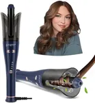 Auto Hair Curler, Prizm Professional Automatic Curling Iron, 1 Inch Rotating Curling Iron with 4 Adjustable Temperatures & 7S Timing Curling Reminder, Dual Voltage, Blue