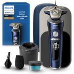 Norelco Male Philips S9000 Prestige Rechargeable Wet & Dry Shaver Space Grade Edition, Sp9886/89, Blue