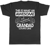 This is What an Awesome and Amazing Grandad Looks Like Mens Short Sleeve T-Shirt Black