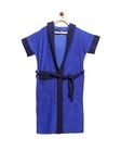 ELEVANTO Unisex Hooded Bathrobe for Boys - Girls(ROYALBLUE-NAVY)(8-9YR)