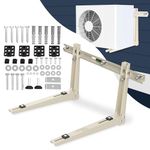 Mini Split Mounting Brackets for Outside, Condenser Bracket with Leveler for 13000 BTU to 24000 BTU Outdoor Ductless Mini Split Air Conditioner Heat Pump AC Systems, Max 490 Lb Capacity