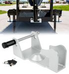 Aupar Heavy-Duty Gooseneck Trailer Lock, Gooseneck Lock Fit for Heavy Trailers, Livestock Haulers and RVs - Silver