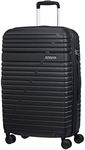 American Tourister Aero Racer Spinner 68 Expandable - 3,6 Kg Suitcase, cm, 75.5 liters, Black (Jet Black)