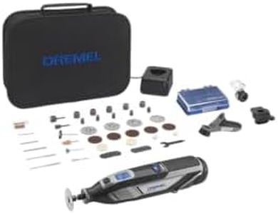Dremel 8240 Cordless Rotary Tool 12V 2Ah Lithium-ion Battery, Multitool Kit with 3 Attachments, 45 Accessories, Variable Speed 5.000-35.000 RPM and Quick Charge Time