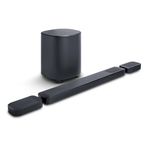 JBL New Launch Bar 1000 MK2, 11.1 (7.1.4) Channel Truly Wireless Soundbar with True Dolby Atmos®, DTS:X, & MultiBeam™ Surround Sound, 10” Down-Firing Wireless Subwoofer, HDMI eARC, WiFi, One App, 960W