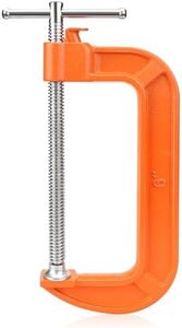 Quick Release Heavy Duty 6 Inch C Clamp Adjustable: Ideal for Woodworking, Welding, Garage, Bench & DIY – Cast Iron Vise by Lytool