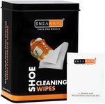 SNEAKARE Shoe Wipes (24 Pack) - Sneakers Disposable Wipes, Travel & Pocket Friendly Individually Wrapped Shoe Cleaning Wipes, Shoe Wipes (Pack of 24), Free Size