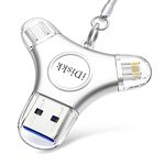 iDiskk 256GB Photo Vaut Memory Stick for iPhone 15 and 16 Photo-Stick-for-iPhone MFi Certified Flash Drive