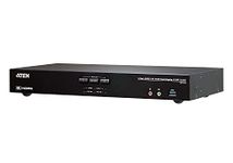 ATEN CS1842 2-Port True 4K HDMI Dual-View KVM Switch with Audio & USB 3.0 Hub, Black