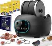 Rock Tumbler Kit for Adults Kids, Professional Rock Polisher with 3LB Leak Proof Rubber Barrel, Includes 1 LB Rough Rocks,4 Rock Tumbler Grits etc,STEM Christmas Gift for Kids