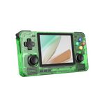 Retroid Pocket 2S Retro Game Handheld Console, Android Retro Game Console Multiple Emulators Console Handheld 3.5 Inch Display 4000mAh Battery Classic Games Console (Clear Green, 4+128GB)