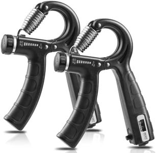 2 Pack Grip Strength Trainer with Counter, Hand Grip Strengthener, Adjustable Resistance 11-132Lbs (5-60kg), Non-Slip Gripper, Perfect for Athletes and Hand Rehabilitation Exercising