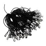 Street27® 100pcs Cell Phone Braided Lanyard Cords DIY Rope Lariat Straps Black