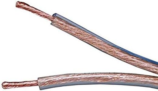 Monoprice Oxygen-Free Pure Bare Copper Speaker Wire - 50 Feet, 12AWG for Connecting Audio Stereo to Amplifier, Surround Sound System, TV Home Theater and Car Stereo - Choice Series