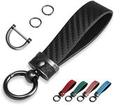 QBUC Carbon Fiber Style Car Key Cha