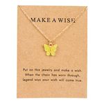 Colorful Acrylic Butterfly Pendant Necklace Bohemian Adjustable Retro Card Clavicle Chain Insect Animal Necklace for Women Girl Teen Friend Friendship Party Jewelry Gift, Acrylic Metal, acrylic