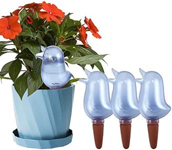 4 Pack Self Watering Spikes, Indoor Plant Watering Globes, Bird Shape Automatic Irrigation Spikes, Self-Watering Terracotta Spikes, Plant Watering Devices（Blue）