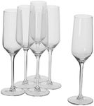 Alpina GALIANO Champagne Glasses - 220 ml - Pack of 6 - Transparent