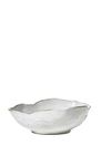 Serene Spaces Living Extra Large Free-Form Edge Glazed Ceramic Bowl – Stylish Fruit Bowl, Dinnerware, and Decorative Centerpiece for Vintage Weddings and Events, 10.5" Long, 8" Wide and 3.5" Tall