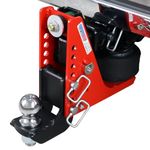 Shocker Air Hitch w/Drop Ball Mount 4-1/2" to 8-1/2" Drop, Fits 2" Hitch, Has 2-5/16" Ball 12000 lbs