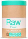 Amazonia Raw Protein Collagen Plus Choc Hazelnut- Marine Collagen Peptides with Vitamin C & Zinc for Hair, Skin & Nails, Dairy-Free, Gluten-Free, Organic Protein Powder, 750g