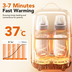 Bear Baby Double Bottle Warmer & Sterilizer – Digital Display, Portable