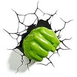 3D Light FX Marvel Hulk Fist 3D Wall Light, Green