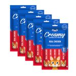 Drools Creamy Lickable Cat Treat Real Chicken (Pack of 5 Pouches, 375g) All Life Stages