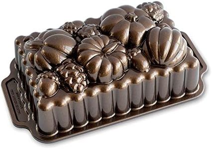 Nordic Ware 91648 Harvest Bounty Loaf Pan, One, Bronze