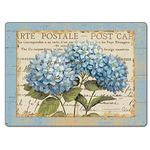 Counter Art Blue Hydrangeas Hardboard Placemat, Set of 2