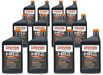 Driven Racing Oil HR-2 10w-30 Conventional Motor Oil (12 Quart Case) Hot Rod Classics Camshaft Protection Storage Protection ZDDP Prevent Dry Starts