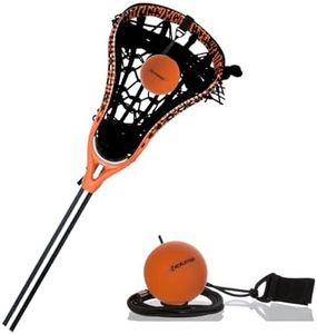 Lacrosse Rebounder Training Ball with Elastic String – Solo Practice & Stick Handling Trainer for All Skill Levels – Durable, High-Performance Lax Ball for Passing, Catching & Stick Work Drills
