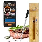 AIRMSEN Wireless Meat Thermometer, 300ft Bluetooth Meat Thermometer for Cooking with Fast and Accurate Readings, IPX7 Waterproof Meat Thermometer for BBQ, Kitchen, Smoker, Grill, Rotisserie