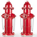 2 Pack Fire Hydrant for Dogs to Pee on 13'' x 5'' Dog Fire Hydrant Resin Puppy Pee Training Post Tool Small Fire Hydrant for Outdoor Garden for Dog is Just Right Size for Small and Medium Sized Dogs