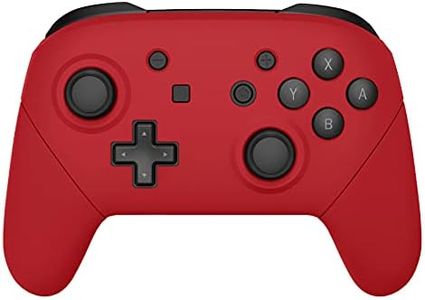 eXtremeRate Passion Red Faceplate Backplate Handles for Nintendo Switch Pro Controller, Soft Touch DIY Replacement Grip Housing Shell Cover for Nintendo Switch Pro - Controller NOT Included