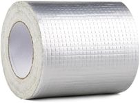 BAOXULAO Butyl Tape Waterproof Tape Aluminum Foil Tape Tape 6in(w) x 16.4ft(L) x 1.2mm(T), Waterproofing in Toilets, Pipelines, roof Cracks, RVs, sunshades, Windows, Boat,Floors