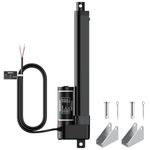 Justech 200mm 8-inch Linear Actuator Motor Heavy Duty 3000N 660lbs DC 12V with Mounting Brackets for Auto Car RV Electric Door Opener Industrial Agricultural Machinery Vessels Cargo Medical Window