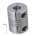 BQLZR 8mm x 8mm CNC Stepper Motor Shaft Coupler Flexible Coupling Motor Connector