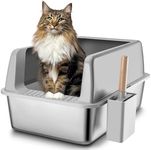 Stainless Steel Litter Box with Lid