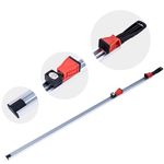 TOPWAY 49 Inch Clamp Guide for Routers and Saws, Aluminum Alloy Woodworking Circular Saw Jigsaw Wood Router Trimmer Cutter Track Cutting Guide for Carpenter DIY